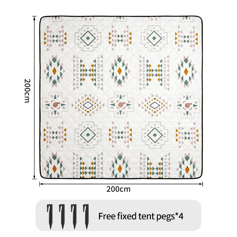 200x300 Outdoor Large Picnic Mat Lawn Mat Moisture-Proof Camping Mat Large Machine Washable Thickened
