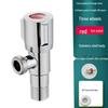 Universal 4-Point All-Copper Angle Valve for Hot/Cold Water, Stainless Steel Household Water Heater/Toilet Switch