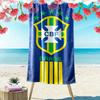 CBF Print Strandtuch, Großes Weiches Schnelltrocknendes Handtuch für Strand Camping Schwimmen