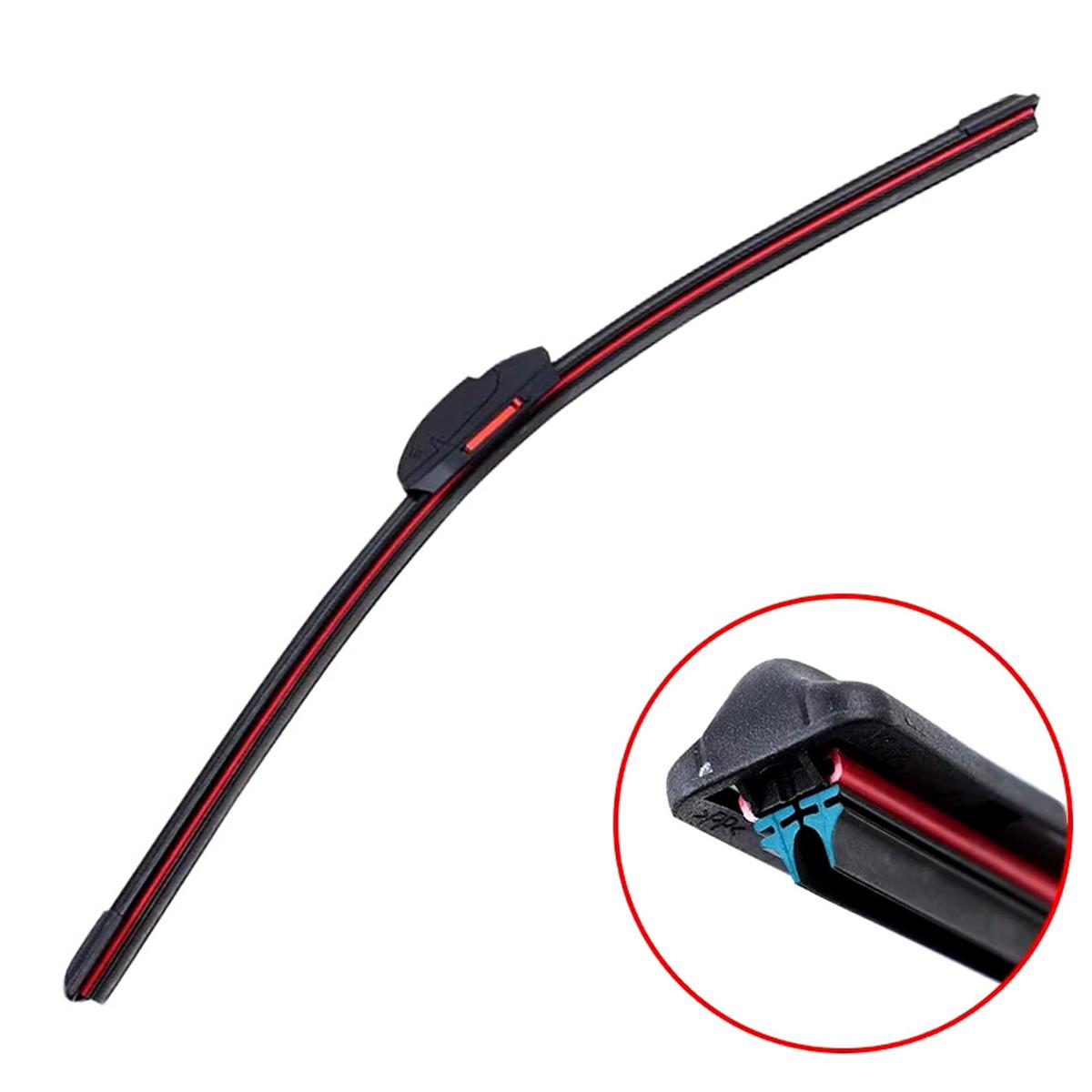 

General Motors J/U крючок двойная резиновая полоса бескаркасная щетка стеклоочистителя 13 14 16 18 19 20 21 22 24 26 28 16Inches 400mm