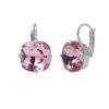 Tbelly Women's 4-Prong Light Rose Earrings