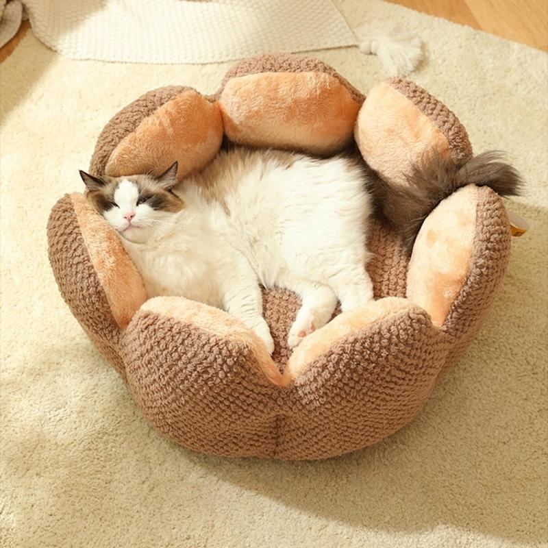 Bed House Lovely Cactus Flower Puppy Kennels Mat Winter Warm Beds Dropshipping