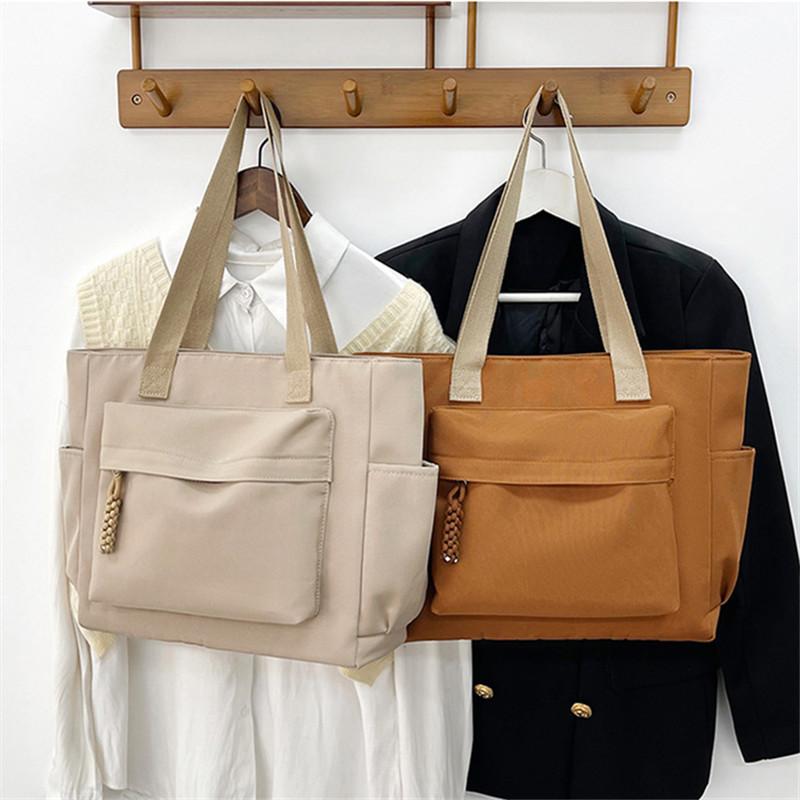 Multicolor Oxford Tote Bag, Minimalist & Functial with Multiple Pockets Handbag Shoulder Bags for Woman Daily Commute & Casual