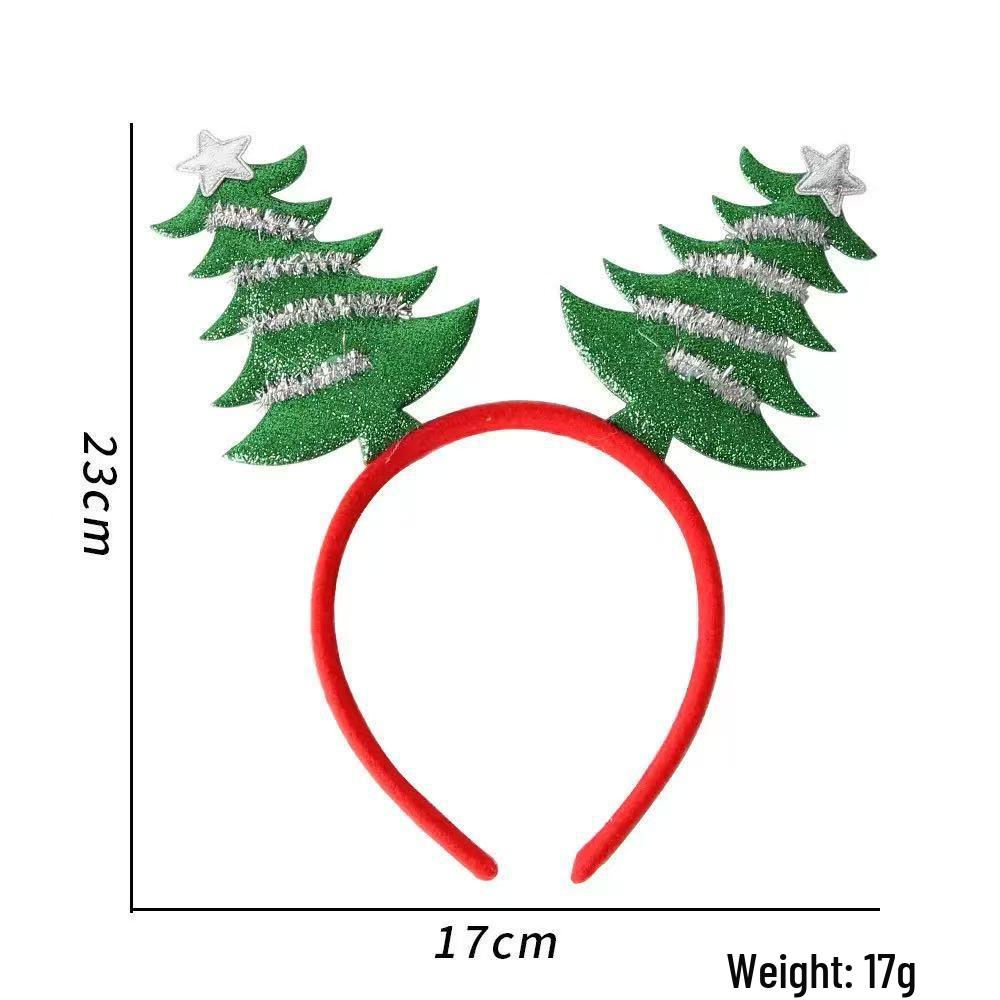 Children's Christmas Reindeer Antler Headband - Five-Star Decoration for Holiday Parties