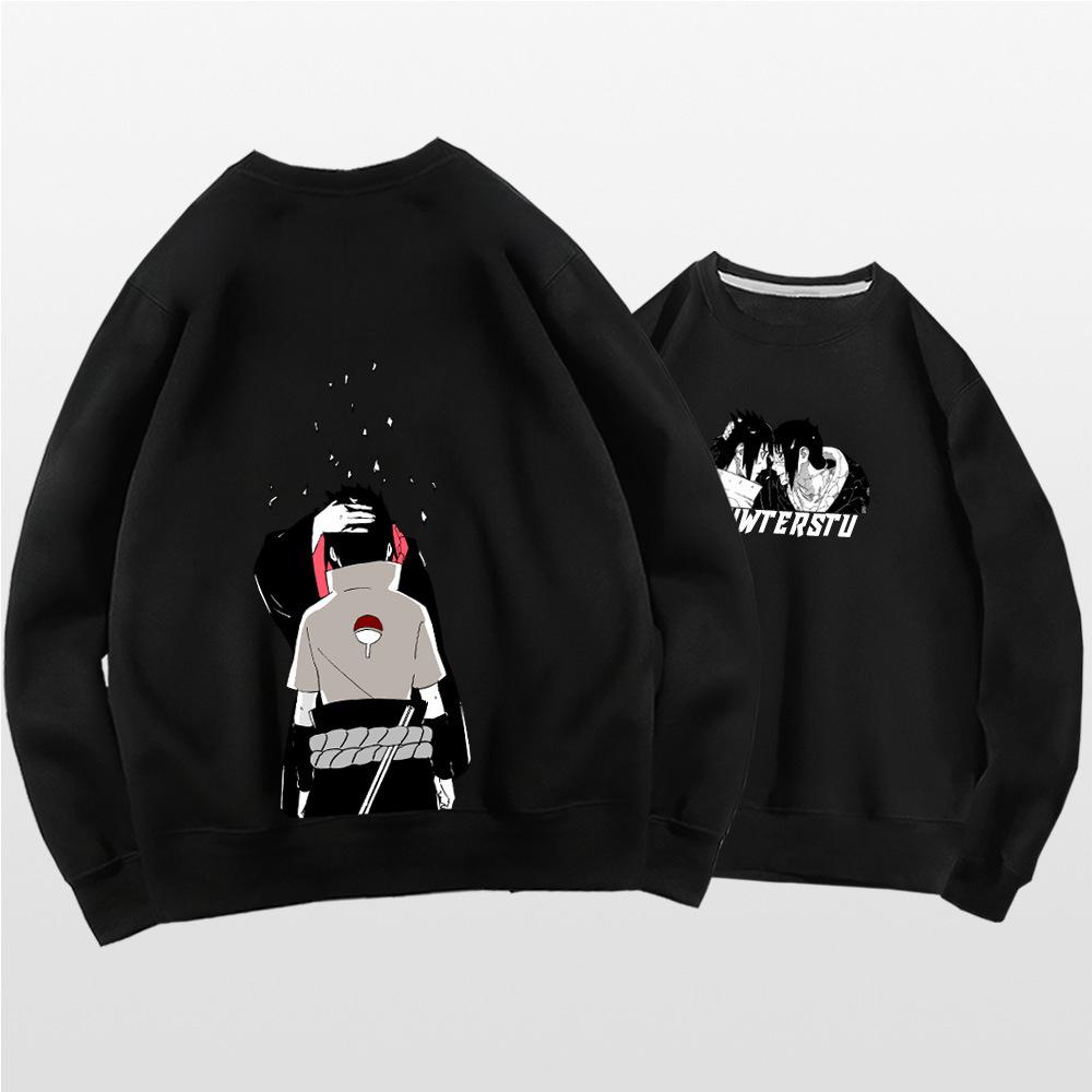 Naruto sweater men s and women s spring and autumn clothing trendy brand young students Japanese animation Uchiba ferret loose top XXS