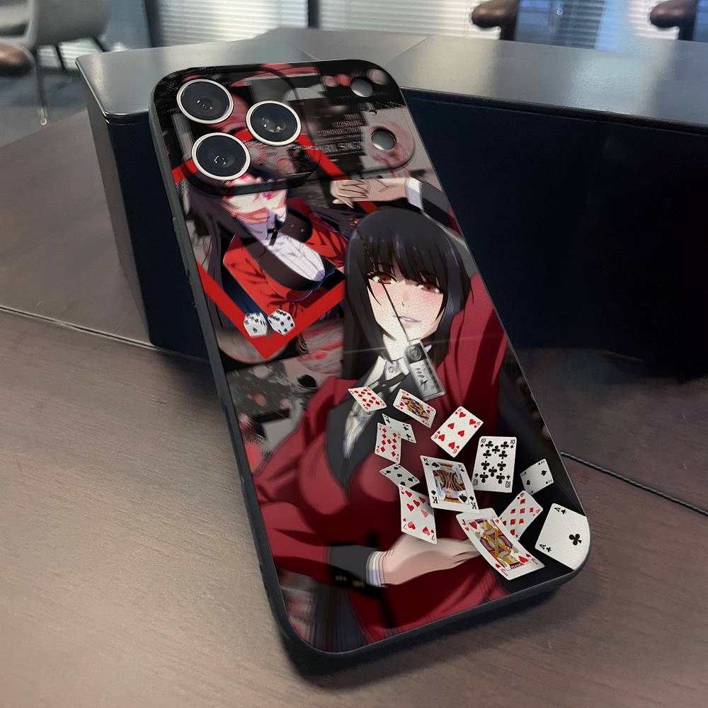 Yumeko Jabami K-Kakegurui Phone Case For iPhone 15,16,12,13,14,11,17,Pro,Max,Plus,E,Air,Mini TPU Cover