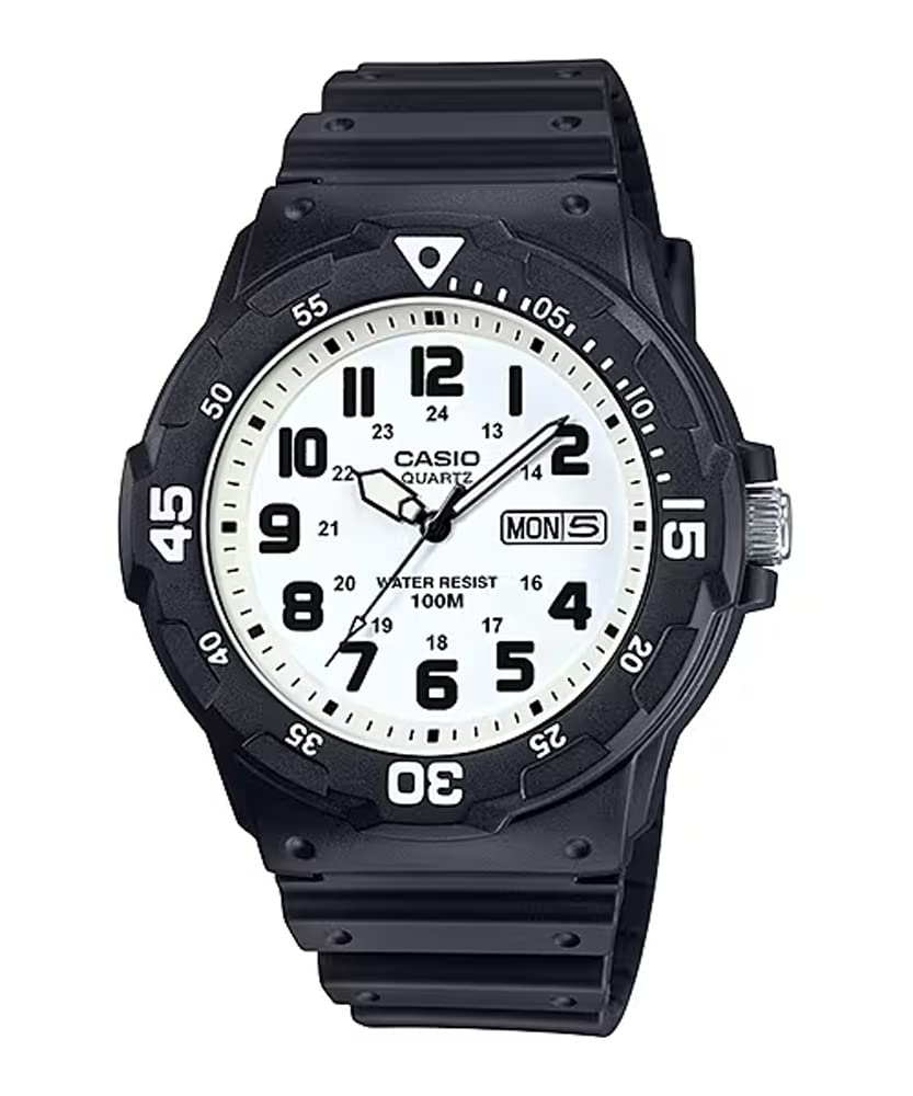 

СТАНДАРТНЫЕ кварцевые часы белые Arabia Overseas модель [Casio] MRW-200H-7BV мужские [Товар]