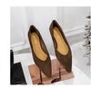 Korean Style Women's Wedge Heel Suede Pointed Toe Shoes - Comfortable & Versatile