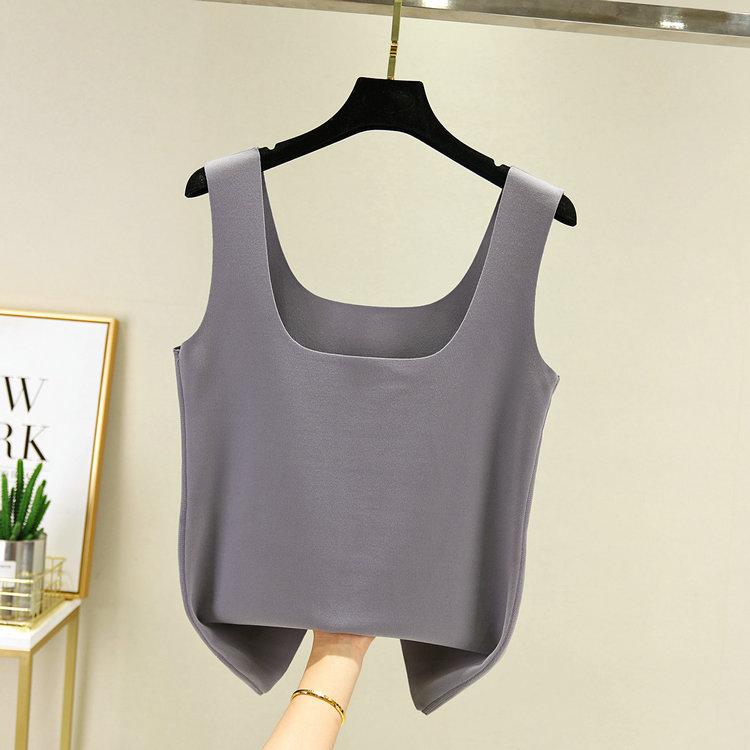 Women's Square Neck Sleeveless Tank Top Slim Fit Casual Thermal Camisole
