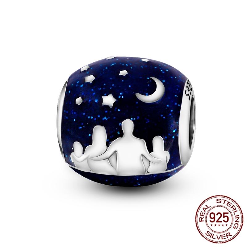 Mula Koppar Blå Resa Flygplan Berlocker Hänge Pärlor Passar Originalpan Armband Smycken För Kvinnor Diy Gåva