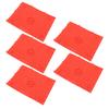 5Pcs Foot Massage Mat TPE Acupressure Walking Toe Plate Massage Pad for Home Outdoor Game Red