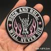 Totenkopf Punk Patches Für Kleidung Stickerei Streifen Diy Abzeichen Nähen Dekoration Kleidung Aufkleber Aufbügeln Aufnäher