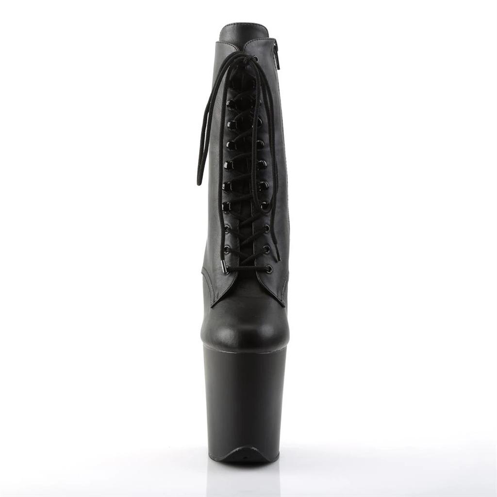 Stiletto Boots 20cm Low Boots, New Patent Leather Boots, Nightclub Stage High Heel Sole Boots, Pole Dancing Shoes YKC