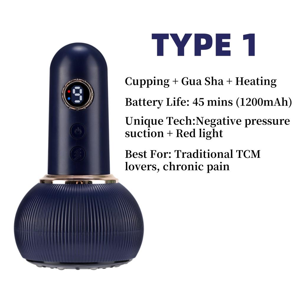 Electric Meridian Massager Brush Household Scraping and Cupping Device Pulse Micro Current Fatigue Relief Massage USB Charging