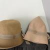 Fisherman's Hat Lady Spring and Autumn Travel British Top Hat Fashion Casual Versatile Knitted Basin Hat Shows Small Face