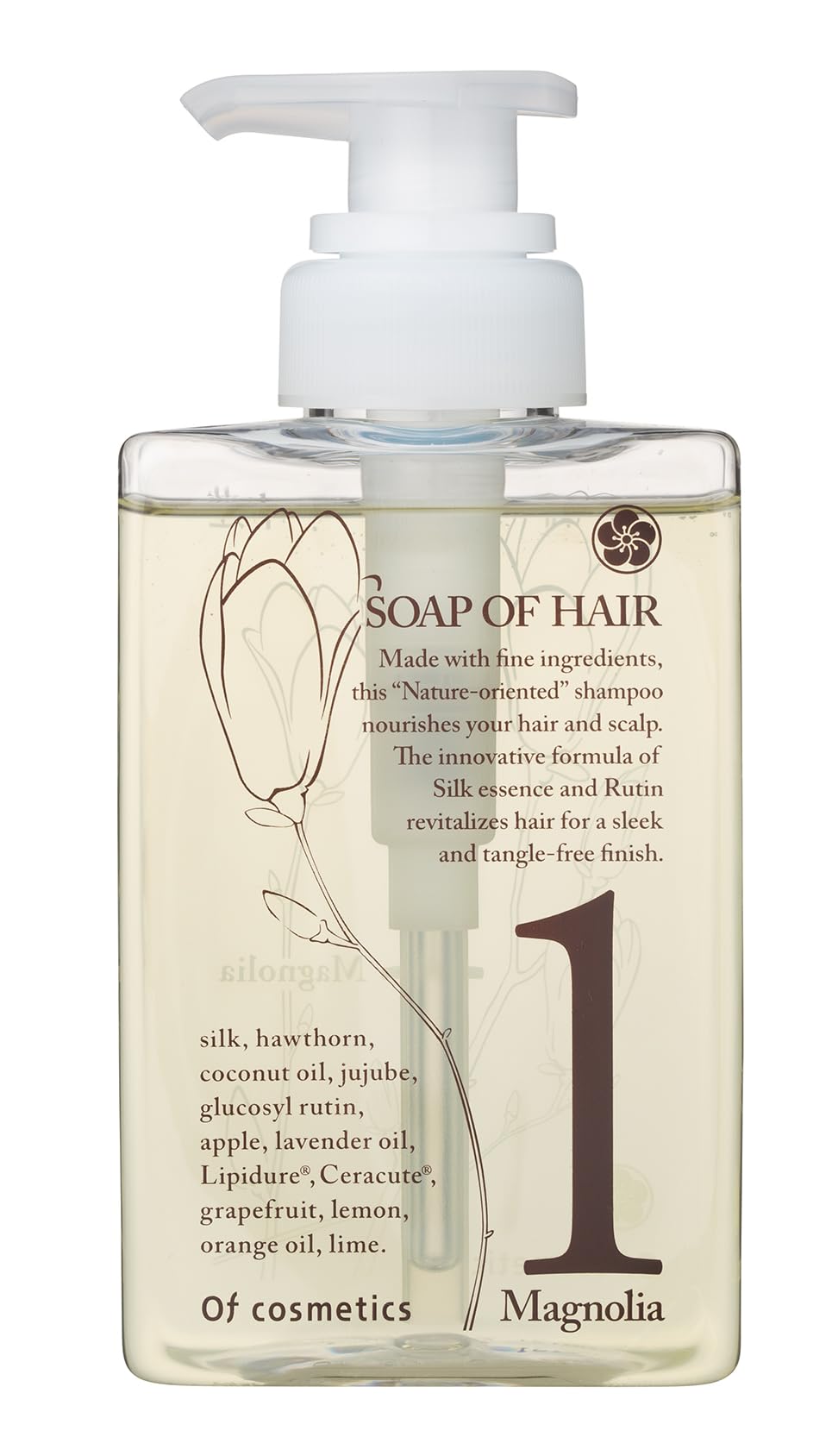 

natural shine and smooth Soap of Hair 265ml Magnolia scent Ofcosmetics Exclusively sold at beauty salons Highly moisturizing [For hair] 1-Ma кремовый