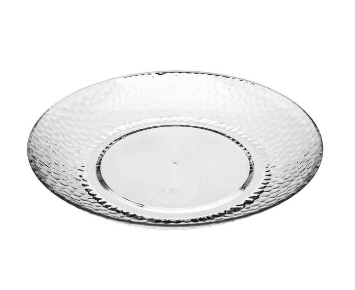 Assiette estivale transparente 27 cm
