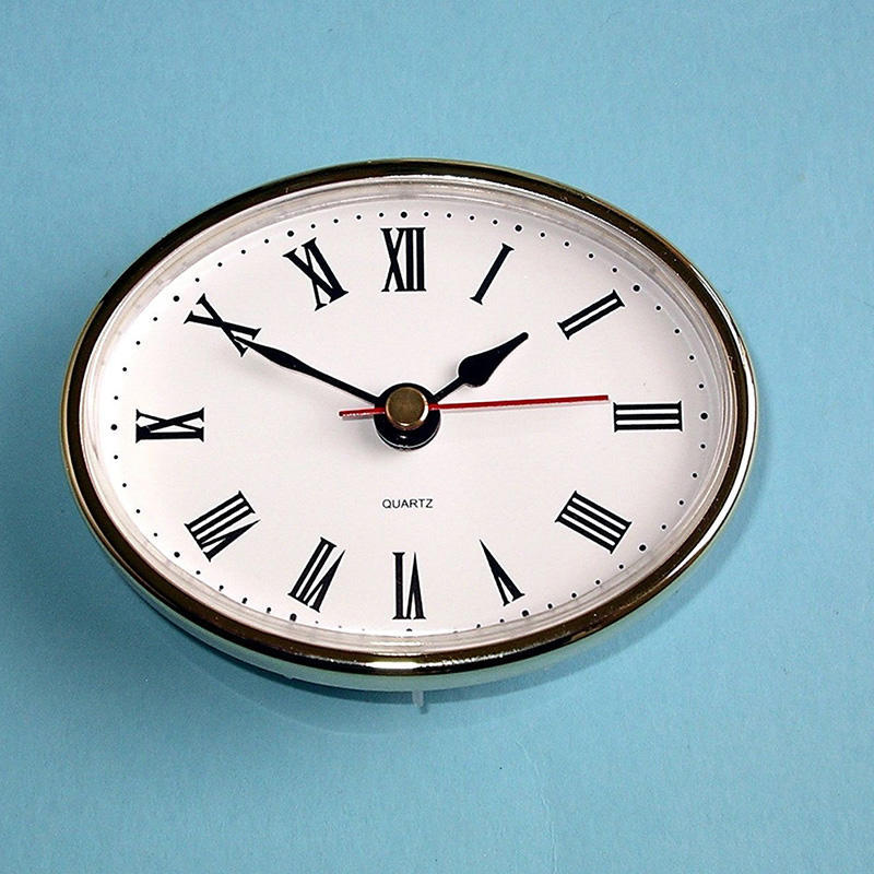 65mm Classic Iron Clock Crafts Quartz Movement Round Clocks Head Insert Roman Number Furniture Decorations Accessories