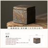 Coarse pottery gilt tea can sealed tea can square tea box ceramic powder can retro tea storage tank tea warehouse
