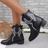 New Foreign Trade Large Size Women's Martin Boots Retro Embroidery Fashion Short Boots Wholesale