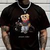 Motorcycle Lovers Street Teddy Knight T-shirt Moto Male Brand Tee Men Summer T Shirts Casual High Quelity O-neck Tops