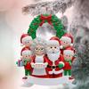 Vánoční přívěsek Rodina Santa Clause Závěsný přívěsek Klasické barvy Rodinné téma Slavnostní atmosféra Dekor