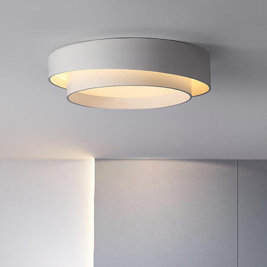 Round Flush Mount Light Doubel     Warm Lighting Ceiling Hallway Ceiling Light Fixture Eye Friendly Indoor Lamp