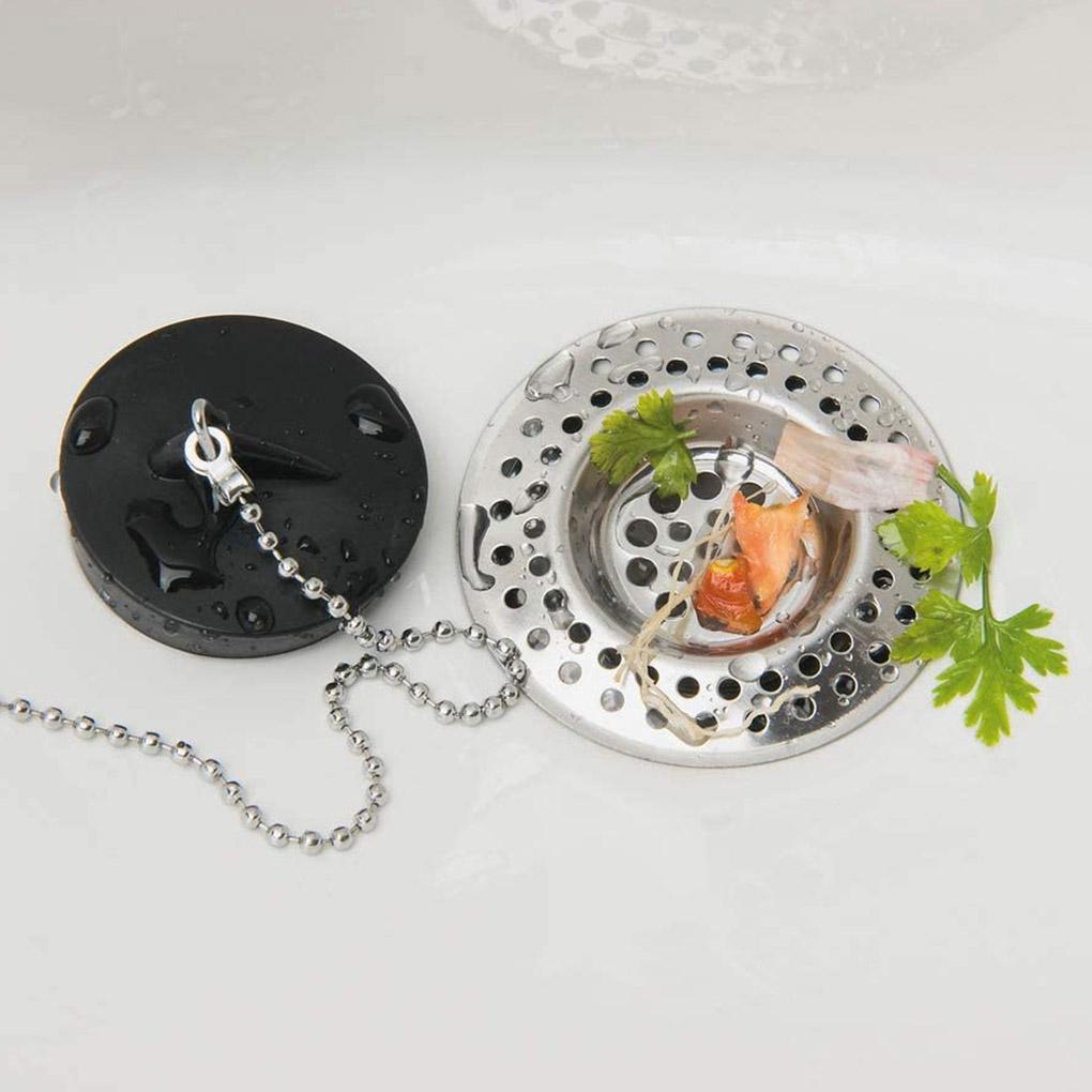 Stainless Sewer Floor Drain Water Sink Filter Dense Holes Kitchen Drain 7cm Diameter