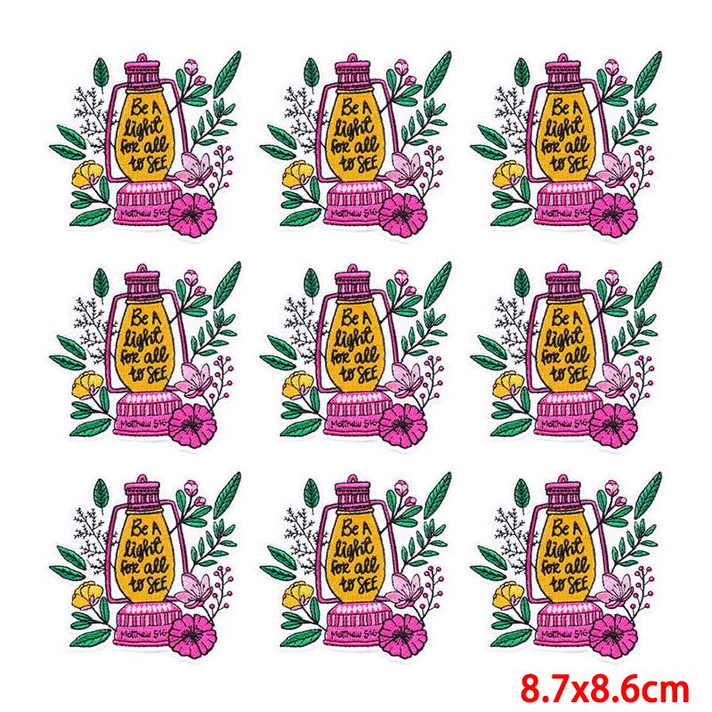 10 Pcs/lot Wholesale Embroidery Patch Iron On Patches For Clothing Patches On Clothes Jackets Decor Applique Sew Supplies