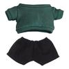 Niannyyhouse 20cm Doll Clothes, Cotton Doll Clothes, Jacket and Pants, Baby Doll Clothes, Dress-Up Clothes for Plush Toys (Green)