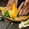 Vegetable Chopper Roller Manual Scallion Cutter with 6 Stainless Steel Blade Herb Roller Mincer Parsley Chopper Tools