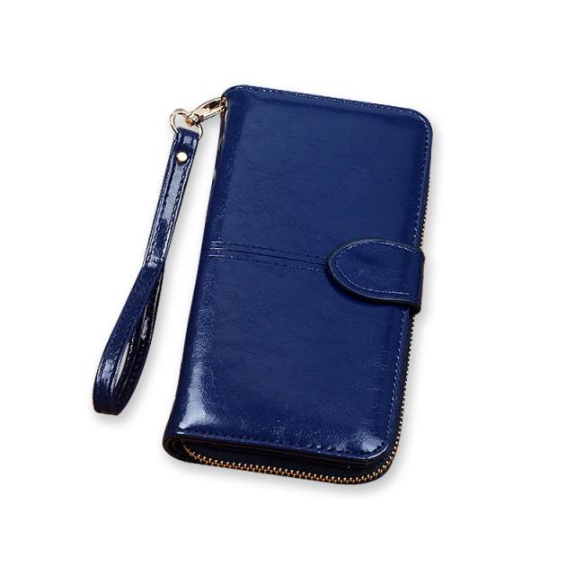 Pu Leather Women Wallets Women Purses Fashion Long Zipper Women's Wallet Money Coin Holder Female Long Purse Female Purse Zipper