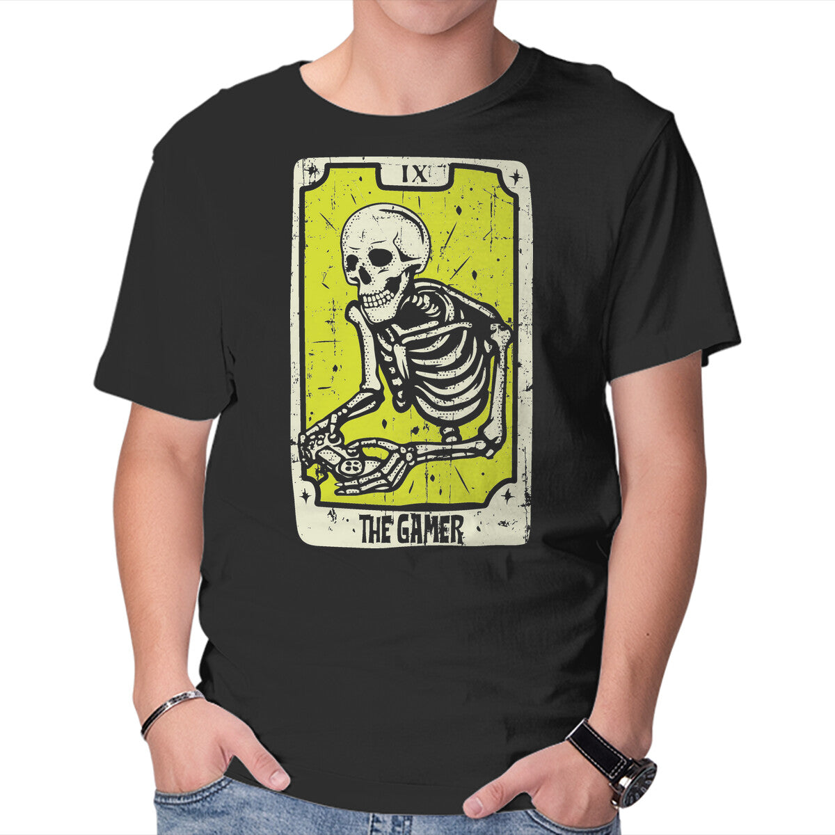 Unisex Crew Neck T-Shirt The Gamer Graphic Short Sleeve Casual Tee XL