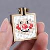 5Pcs Wood Cross Stitch Fixing Frames Mini Round Hoops 25Cm 3Cm 4Cm 5Cm Set Gold Bead Chain Embroidery Sewing Crafting Stitching