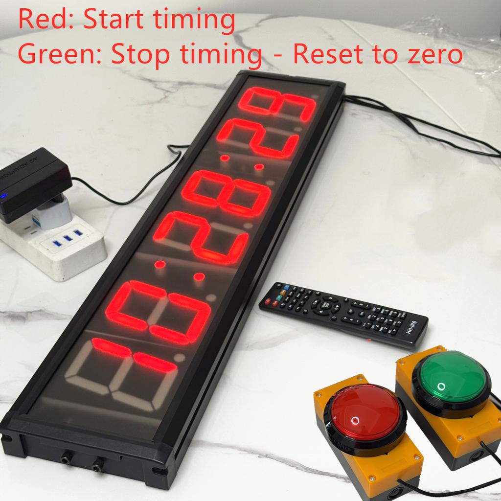 71x16cm Led Electronic Clock Timer, Rock Climbing Gym Competition Time Stopwatch Wall Clock, School Gymnasium Training Timer