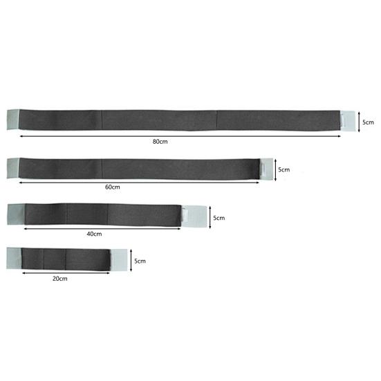 Oppbevaring av bagasjerom og krokstropper for løkkeutstyr Faste magiske klistremerker i ensfargede farger