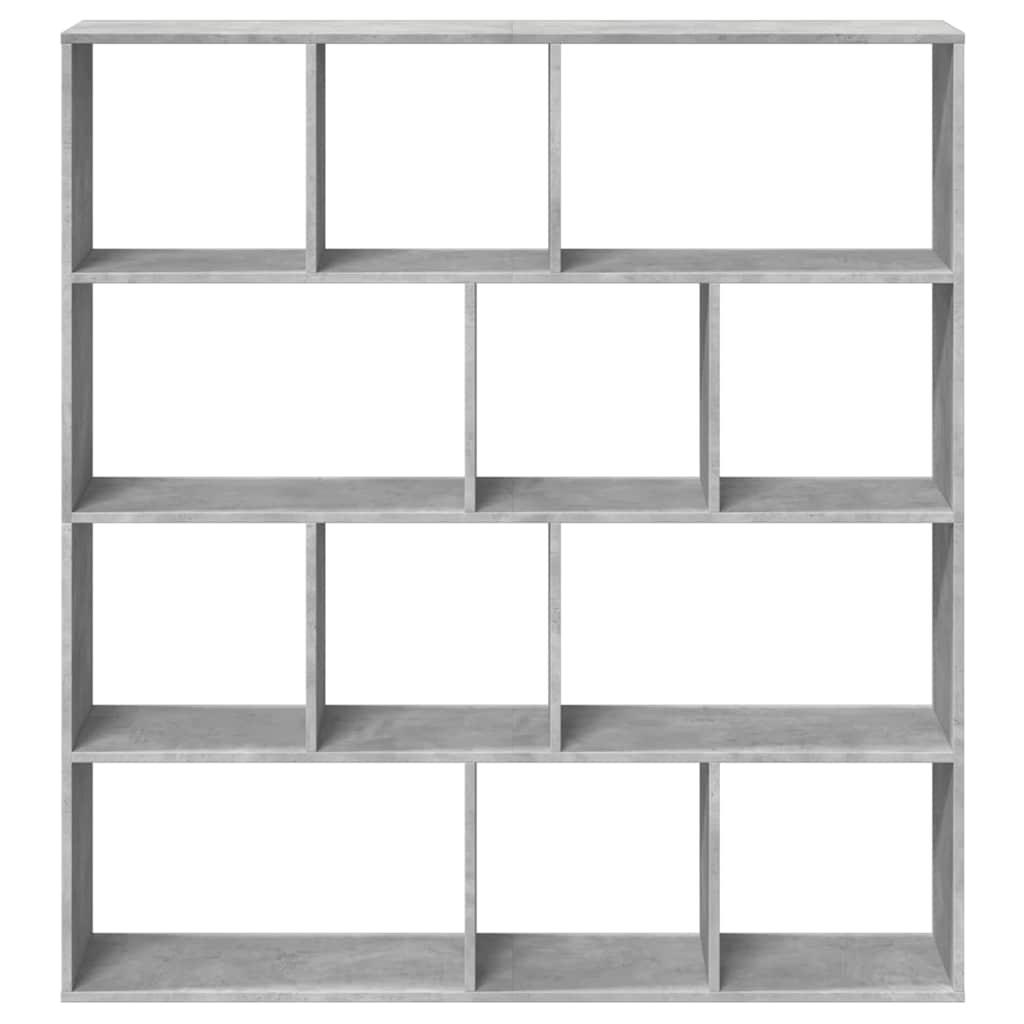 Bookshelf Concrete Grey 132 x 29 x 141.5 cm Engineered Wood