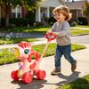2-in-1 Push and Blow Toy Car with Lights - Walking Cart for Toddlers, Outdoor - Push Toy for Kids