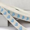 16mm Heart Shaped Woven Ribbon Gift Box Packaging Bouquet Ribbon Apparel Accessories DIY Embroidered Stock