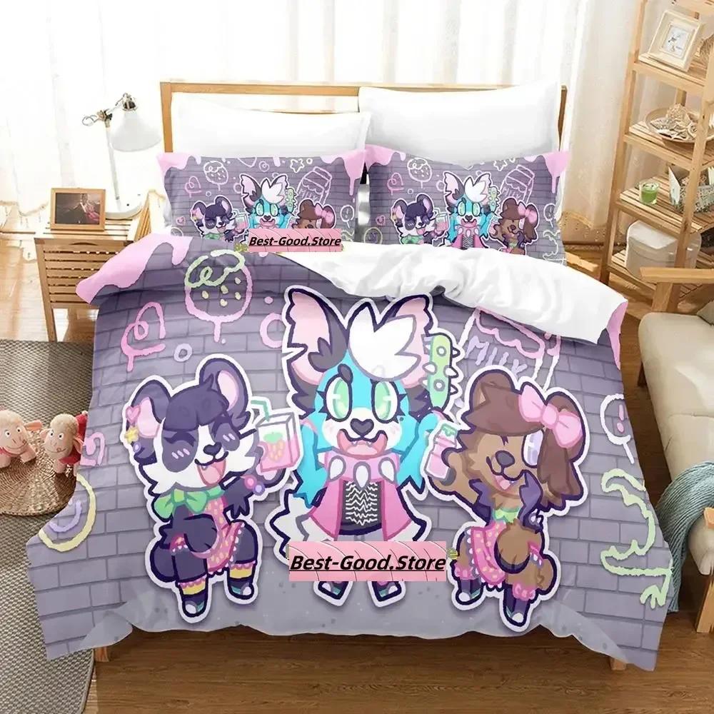 Här kommer Niko! Sängklädesset Enkelt Twin Full Queen King Size Sängset Vuxen Barn Sovrum Påslakanset Anime parure de lit Säng
