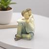 New Resin father and son sculpture creative crafts family figure statue artist home decoration memorial day father's gift