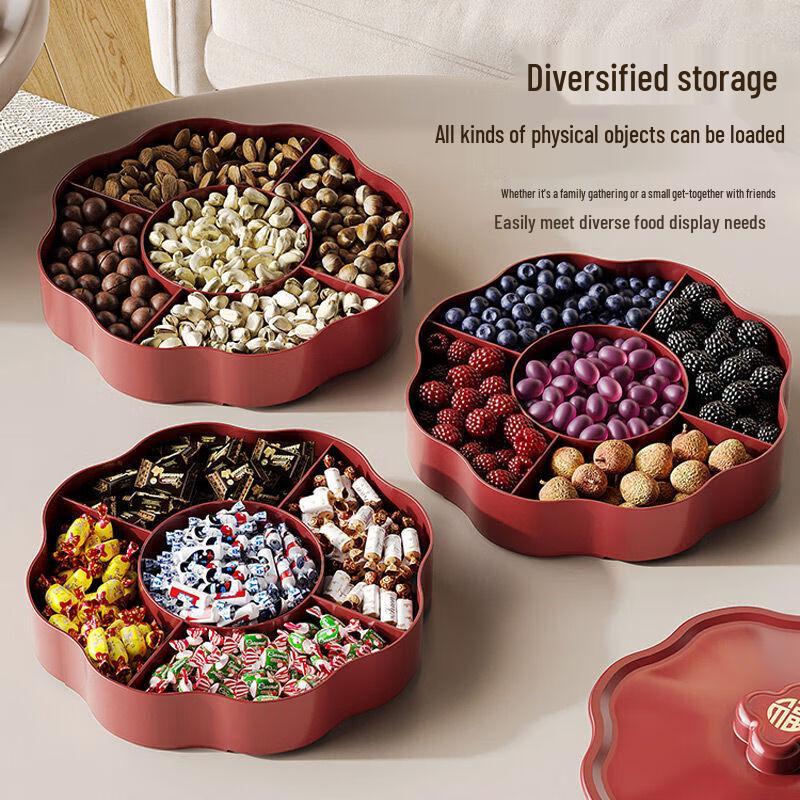 Chinese New Year Double-Layer Snack & Candy Serving Tray