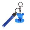 Charming Cartoon Bear Bamboo Weave Keychain Pendant