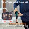 12pcs Diamond Drill Bit Set Glass Marble & Stone 6-35mm Hole Saw Kit Granite Tile Ceramic Drilling Tools Brazing Hole Opener