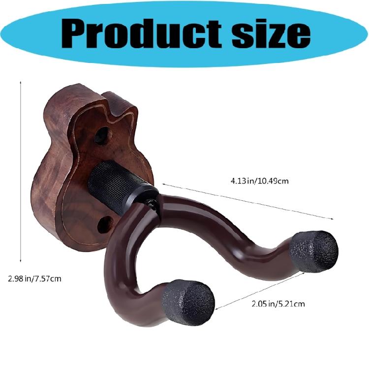 Guitar Wall Mount Hanger Guitar Hanger Wall Hook Holder Stand Display with Screws Easy To Install for Banjo,Mandolin