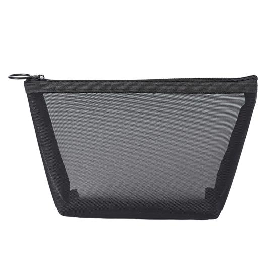 

Косметичка с застежкой-молнией, большая вместимость, удобный портативный нейлоновый сетчатый органайзер для туалетных принадлежностей, для ежедневного использования L