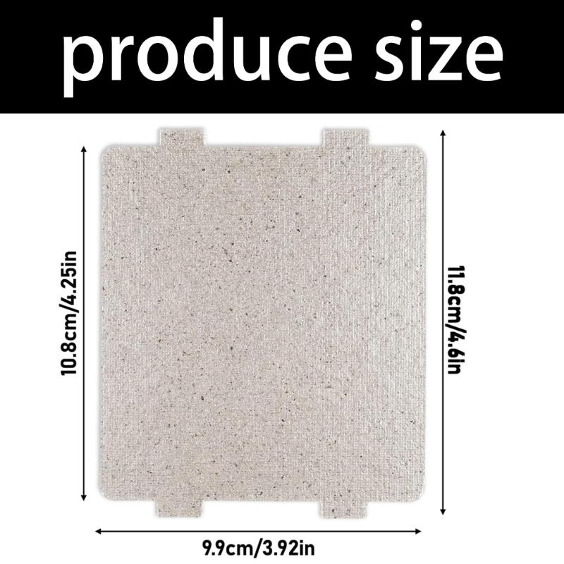 Set of 6 Premium Mica Insulation Plates Cuttable Muscovite Sheet Suitable for Microwave Ovens with 800℃ Heat Resistance