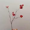 Simulated Autumn Leaves Branch: Green Plant Home Decor & Photography Display