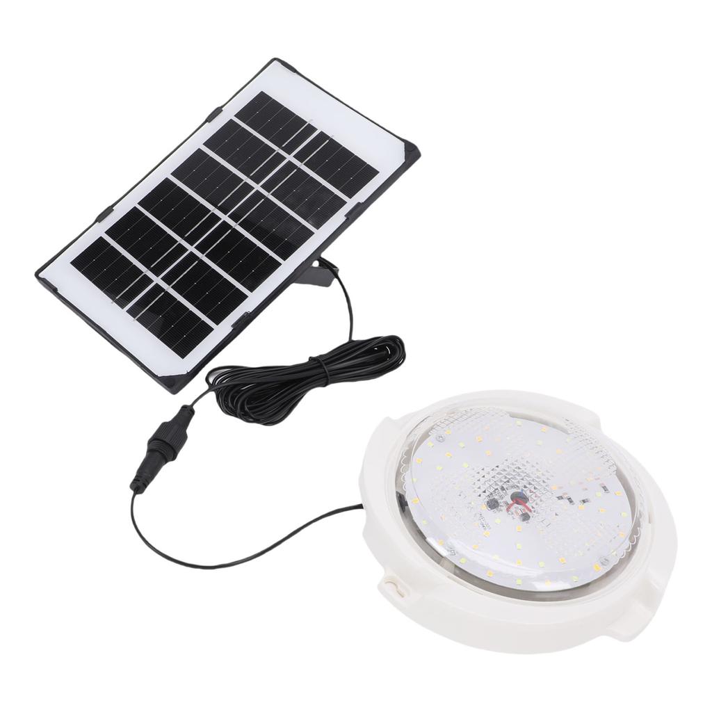 Solar Ceiling Light IP67 Water Proof High Brightness Remote Control 3 Colors LED Solar Shed Light for Indoor Outdoor