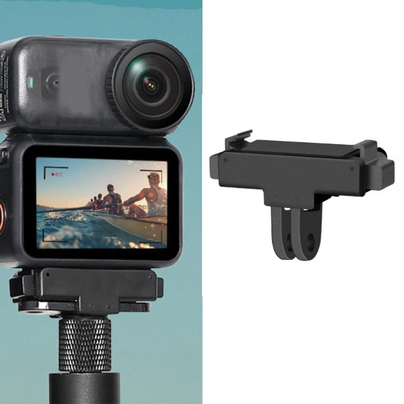 Magnetic Quick Release Adapter For Action Cameras Foldable Mount Double Interfaces 1/4 Screw And  Design Securedly